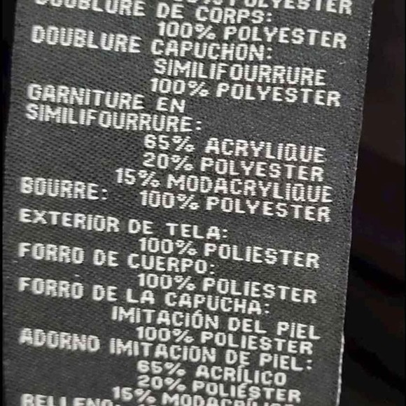 NEW Intl Details Black Coat Faux Fur Jacket Size Large - Picture 5 of 5